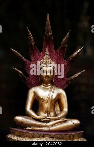 Chiang mai, Thailandia. 19 Nov 2009. Una vista da vicino di una statua del Buddha al tempio Phra Tat Doi Suthep, il luogo sacro di culto buddista trovato sulla cima del monte Doi Suthep nella città settentrionale della Thailandia di Chiang mai, fondata nel 1386. Credit: Paul Lakatos/SOPA Images/ZUMA Wire/Alamy Live News Foto Stock