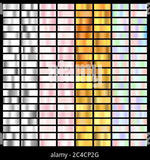 astratto olografico argento platino alluminio dorato fondo texture design per cornice, nastro, moneta, astratto. vettore icona per modello senza giunture. L Illustrazione Vettoriale