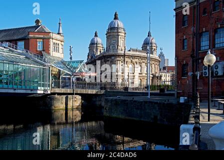Centro commerciale Princes Quay e Museo Marittimo, Hull, Humberside, East Yorkshire, Inghilterra Regno Unito Foto Stock