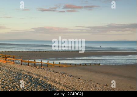 Spiaggia Amroth nr Saundersfoot Pembrokeshire Wales Foto Stock