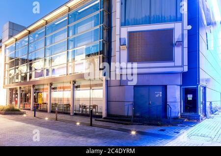 Stratford Circus Arts Venue al Night London UK Foto Stock