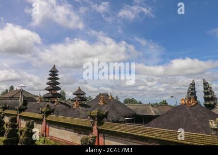 Templi nel complesso di pura Penataran Agung Besakih, la temperatura madre Foto Stock