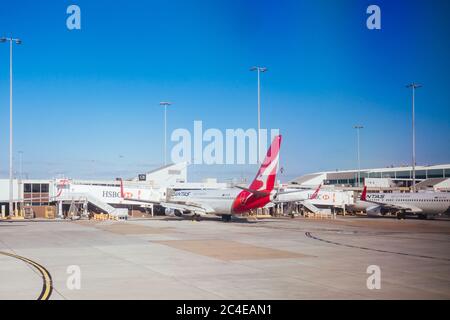 Aeroporto di Melbourne in Tullamarine Australia Foto Stock