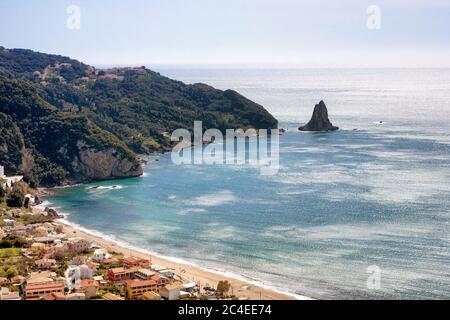 Agios Gordios a Corfù, Grecia Foto Stock