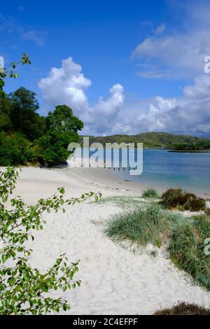 Morar beach Mallaig Lochaber Inverness-shire Highland Scozia Scotland Foto Stock