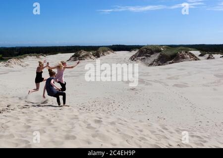 Rabjerg Mile (la più grande distesa di dune di sabbia in Danimarca), vicino a Skagen, Jutland, Danimarca, Europa Foto Stock