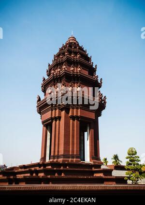 Monumento dell'indipendenza, Phnom Penh, Cambogia, Sud-est asiatico Foto Stock