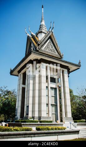 Monumento a Choeung Ek, Phnom Penh, Cambogia, Sud-est asiatico Foto Stock