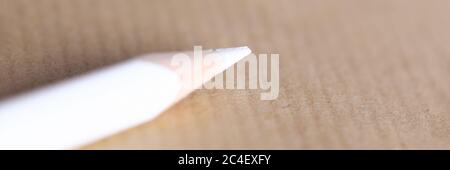 Foglio vuoto sul tavolo Foto Stock
