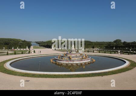 RIAPERTURA DELLA REGGIA DI VERSAILLES DOPO IL BLOCCO Foto Stock