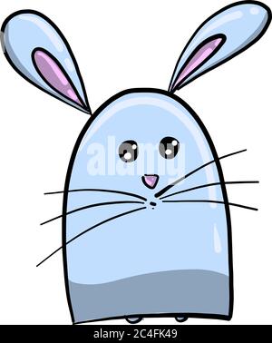 Simpatico coniglietto, illustrazione, vettore su sfondo bianco Illustrazione Vettoriale