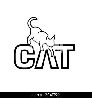 Logo vettoriale per clinica veterinaria.logo per un negozio di animali. Silhouette del cane e gatto con forma circolare e sfondo croce medica. Logo per veterina Illustrazione Vettoriale