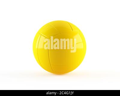 Pallavolo giallo o pallamano Foto Stock