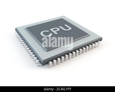CPU del computer. Unità centrale di elaborazione Foto Stock