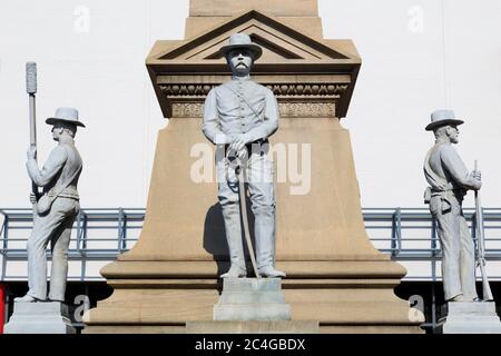 Monumento confederato, Portsmouth City, Norfolk Region, Virginia, USA Foto Stock