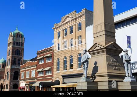 Monumento confederato, Portsmouth City, Norfolk Region, Virginia, USA Foto Stock