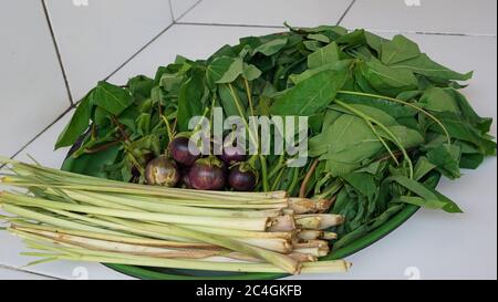 Primo piano di lemongrass Foto Stock