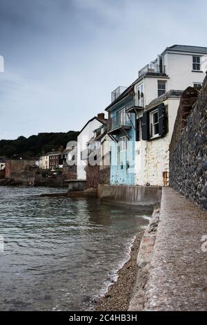 Vista del Kingsand, Torpoint, Inghilterra, Europa Foto Stock