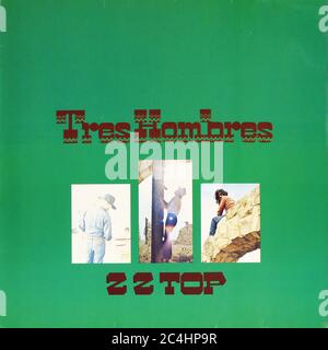 ZZ Top Tres Hombres (nella tradizione del fine Texas) 12'' LP Vinyl - Vintage Record cover Foto Stock