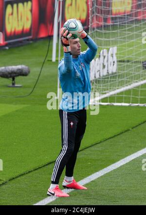 Vigo, Spagna. 27 Giugno 2020. Spagnolo la Liga calcio match Celta vs FC Barcellona al Balaidos Stadium, Vigo, Pontevegra, 27 giugno 2020 la Liga/Cordon Press Credit: CORDON PRESS/Alamy Live News Foto Stock