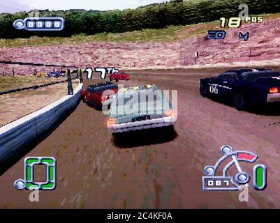 Destruction Derby Raw - Sony PlayStation 1 PSX - solo per uso editoriale Foto Stock