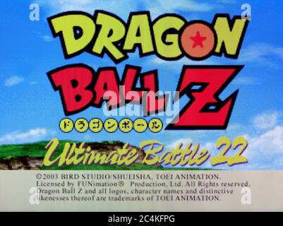 Dragon Ball Z Ultimate Battle 22 - Sony PlayStation 1 PSX - solo per uso editoriale Foto Stock