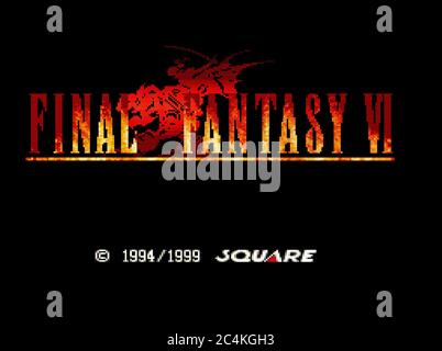 Final Fantasy VI - Sony PlayStation 1 PSX - solo per uso editoriale Foto Stock