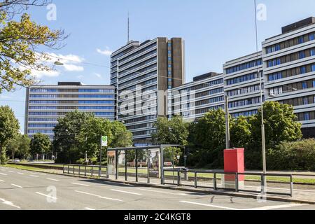 Nurnberg, Germania, agosto 11,2019: Sede del Bundesagentur fuer Arbeit a Norimberga, Germania - Agenzia federale per l'occupazione - il BA gestisce il lavoro c Foto Stock