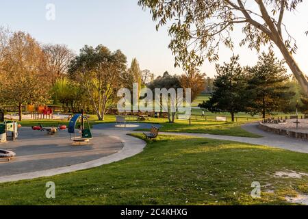 Horsham Park West sussex covid 19, blocco del virus corona 2020 Foto Stock