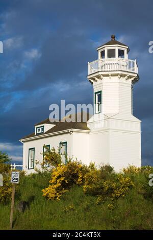 Replica faro a Port Townsend, Washington state, USA Foto Stock