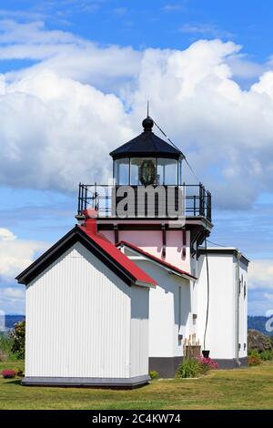 Punto No punto Faro, Hansville, Washington state, USA, Nord America Foto Stock