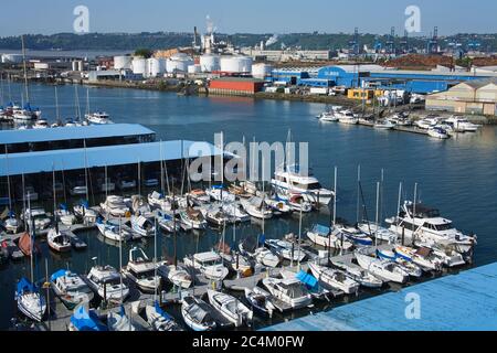 Thea Foss Waterway, Tacoma, Stato di Washington, Stati Uniti Foto Stock