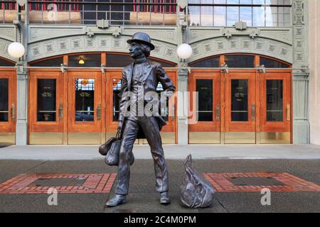Nuovi inizi di Larry Anderson, Union Station, Tacoma, Washington state, USA Foto Stock