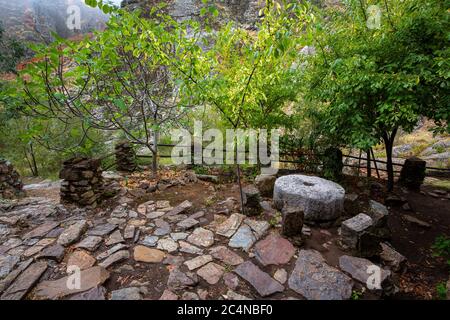 Paesaggio nel Geopark Naturtejo. Penha Garcia. Portogallo. Foto Stock