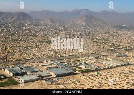 Densità di popolazione in Kabul Afghanistan Foto Stock