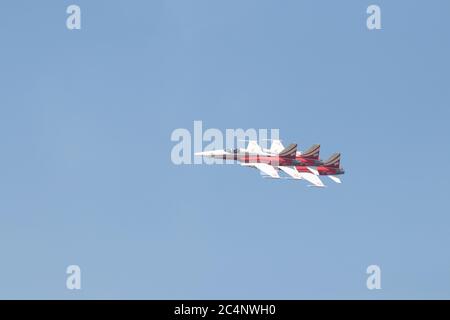 Flugshow, appassionati di aviazione, Warbirds, vecchi aerei Foto Stock