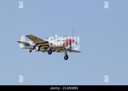 Flugshow, appassionati di aviazione, Warbirds, vecchi aerei Foto Stock