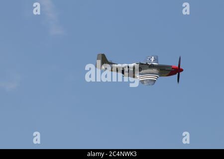 Flugshow, appassionati di aviazione, Warbirds, vecchi aerei Foto Stock