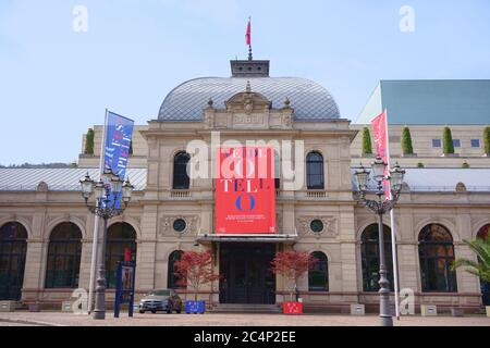 Festspielhaus Baden-Baden, il teatro d'opera e concerto più grande della Germania. Il Festival Hall è un grande locale di musica classica in Europa. Foto Stock