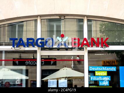 Furth, GERMANIA : Logo della filiale di Targo. Targobank (già Citibank, Germania) è il ramo tedesco del Credit Mutuel. Foto Stock