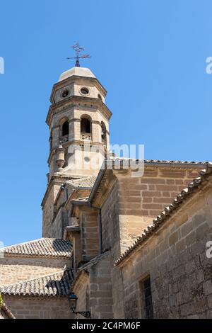 Campanile della Cattedrale dell'Assunzione della Vergine a Baeza, Piazza Santa Maria, Jaen, Spagna Foto Stock