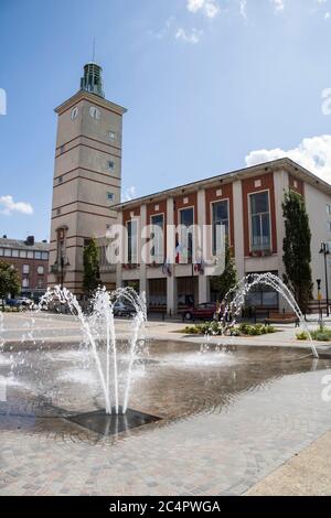 Abbeville città nella regione della Picardie, Francia Foto Stock