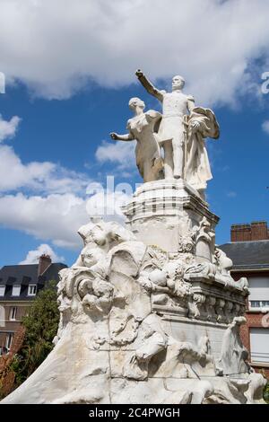 Abbeville città nella regione della Picardie, Francia Foto Stock