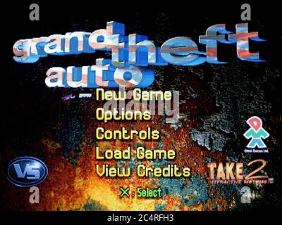 Grand Theft Auto - GTA - Sony PlayStation 1 PSX - solo per uso editoriale Foto Stock