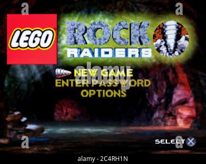 LEGO Rock Raiders - Sony PlayStation 1 PSX - solo per uso editoriale Foto Stock