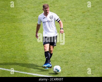 Bielefeld, Germania. 2020 giugno, 28.06.2020. Firo: 2019/2020, Fuvuball, 3.Bundesliga, 1980 Arminia Bielefeld - FC Heidenheim Fabian Klos (Arminia Bielefeld) azione individuale | utilizzo nel mondo Credit: dpa/Alamy Live News Foto Stock