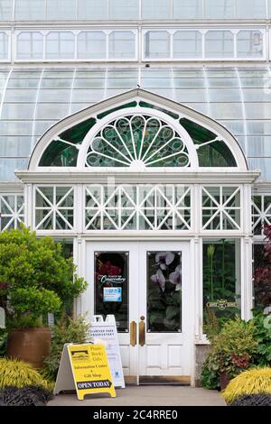 Conservatory in Volunteer Park, Seattle, Washington state, USA Foto Stock