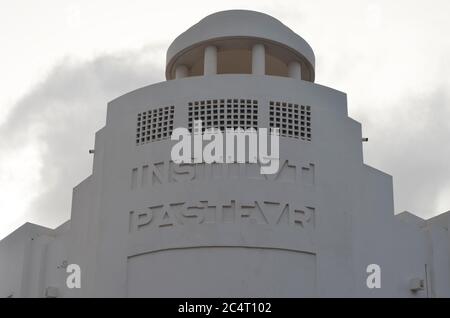 façade dell'Istituto Pasteur di Dakar, Senegal Foto Stock