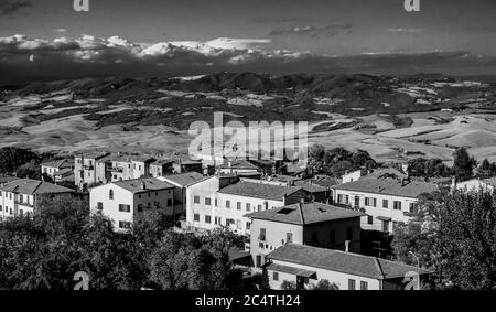 Un bellissimo villaggio in Toscana - fotografia di viaggio Foto Stock