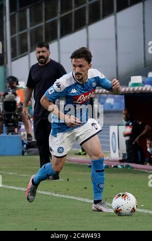 Napoli, Italia. napoli, Italia, Stadio San Paolo, 28 giu 2020, ITALIA-Napoli-2020 giugno 28 M durante - - Credit: LM/Marco Iorio Credit: Marco Iorio/LPS/ZUMA Wire/Alamy Live News 2020 Foto Stock